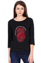 Load image into Gallery viewer, Thumb Impression  - Women&#39;s Round Neck Full Sleeve T-Shirt
