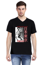 Load image into Gallery viewer, Rebellion Club Tokyo - Men&#39;s V-Neck Half Sleeve T-Shirt
