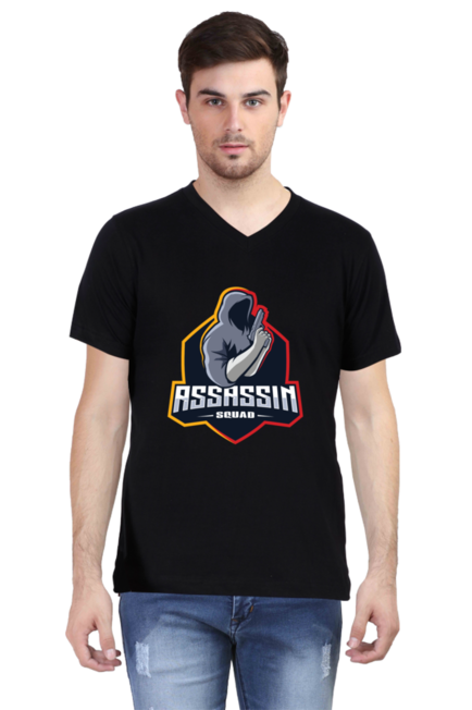 Assassin Squad - Men's V-Neck Half Sleeve T-Shirt