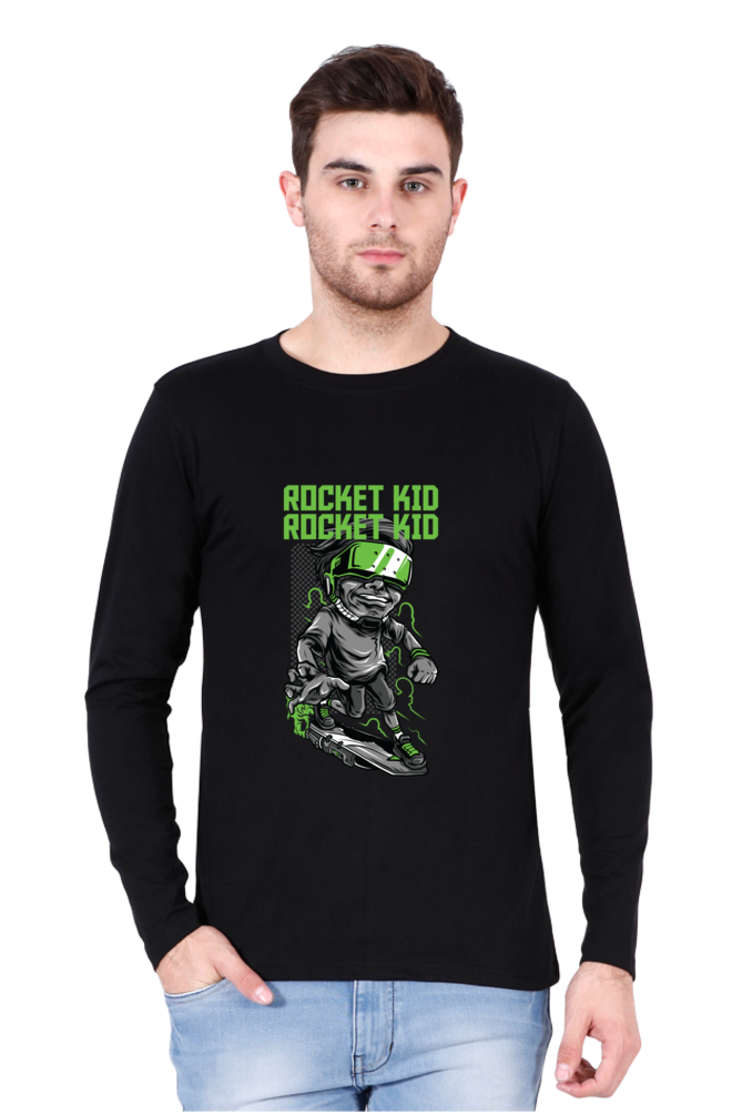 Rocket Kid - Men's Round Neck Full Sleeve T-Shirt