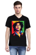 Load image into Gallery viewer, Bob Marley- Men&#39;s V-Neck Half Sleeve T-Shirt
