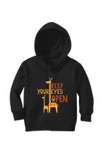 Load image into Gallery viewer, Keep your Eyes Open - Kid&#39;s Hooded SweatShirt
