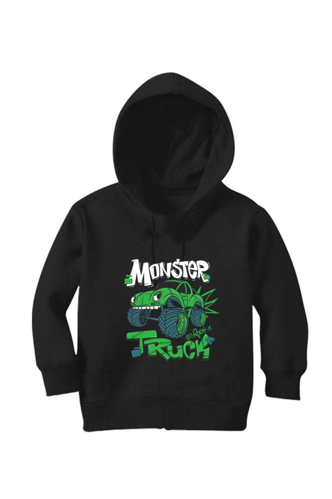 Green Monster Truck - Kid's Hooded SweatShirt