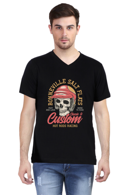 Bonneville Salt Flats - Men's V-Neck Half Sleeve T-Shirt