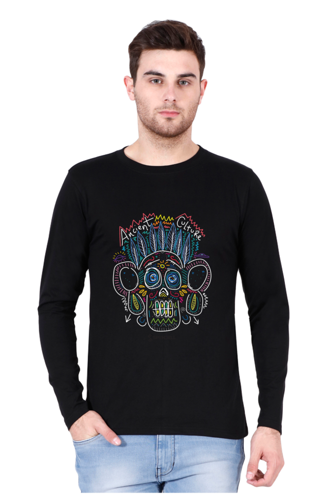 Spyndell Ancient Design - Men's Round Neck Full Sleeve T-Shirt