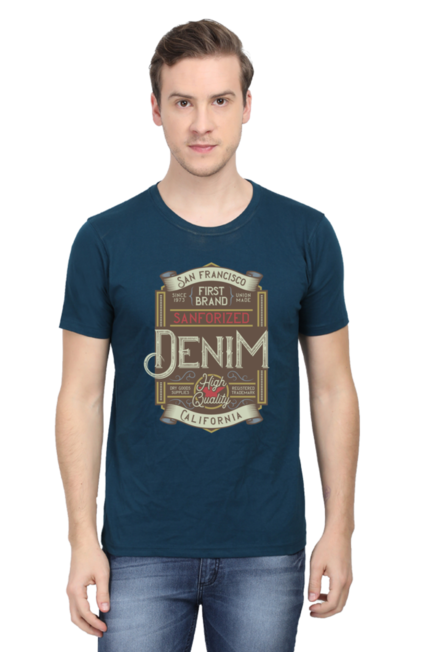 San Francisco Denim - Men's Round Neck Half Sleeve T-Shirt