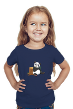 Load image into Gallery viewer, Surprised Panda - Kid's Round Neck Half Sleeve T-Shirt
