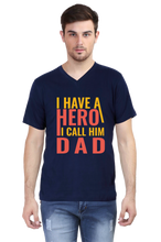 Load image into Gallery viewer, Hero Dad - Men&#39;s V-Neck Half Sleeve T-Shirt
