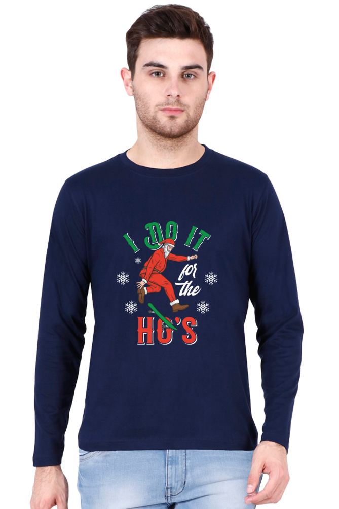 Skating Santa Cruz I Do It Ho's - Men's Round Neck Full Sleeve T-Shirt