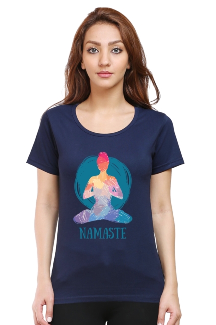 Namaste - Women's Round Neck Half Sleeve T-Shirt
