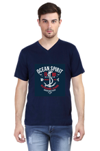 Load image into Gallery viewer, Ocean Spirit - Men&#39;s V-Neck Half Sleeve T-Shirt
