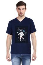 Load image into Gallery viewer, Spaces Out of this World - Men&#39;s V-Neck Half Sleeve T-Shirt
