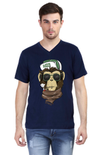 Load image into Gallery viewer, Weed Monkey-Men&#39;s V-Neck Half Sleeve T-Shirt
