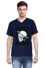 Load image into Gallery viewer, Skull Jupiter - Men&#39;s V-Neck Half Sleeve T-Shirt
