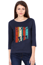 Load image into Gallery viewer, Hiking - Women&#39;s Round Neck Full Sleeve T-Shirt
