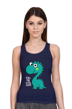 Load image into Gallery viewer, Call Me Cool Dude Dino - Women&#39;s Tank Top
