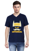 Load image into Gallery viewer, Superhero Dad - Men&#39;s V-Neck Half Sleeve T-Shirt
