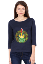 Load image into Gallery viewer, Raggae Music - Women&#39;s Round Neck Full Sleeve T-Shirt
