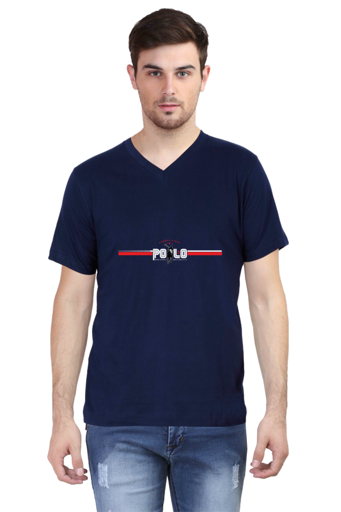 Polo Competition 1976 - Men's V-Neck Half Sleeve T-Shirt