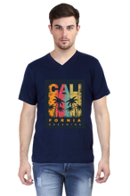 Load image into Gallery viewer, California Dreaming - Men&#39;s V-Neck Half Sleeve T-Shirt
