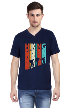 Load image into Gallery viewer, Hiking -  Men&#39;s V-Neck Half Sleeve T-Shirt
