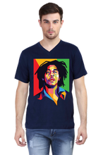 Load image into Gallery viewer, Bob Marley- Men&#39;s V-Neck Half Sleeve T-Shirt
