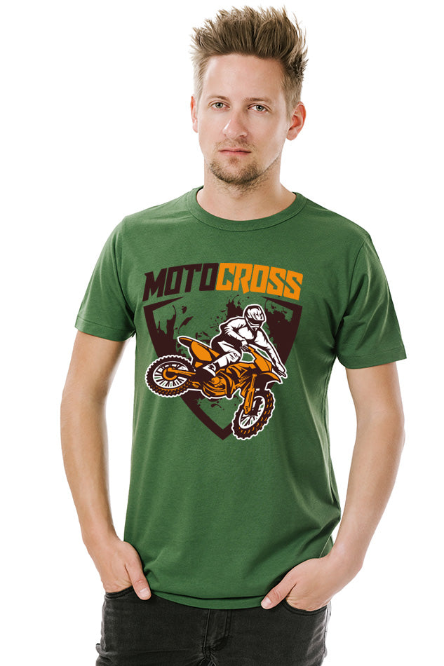 Enduro MotoCross - Men's Round Neck Half Sleeve T-Shirt