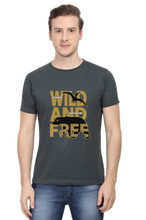 Load image into Gallery viewer, Wild And Free - Men&#39;s Round Neck Half Sleeve T-Shirt
