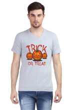 Load image into Gallery viewer, Halloween Trick Or Treat -  Men&#39;s V-Neck Half Sleeve T-Shirt
