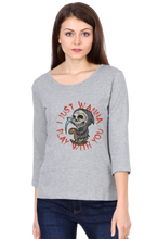 Load image into Gallery viewer, Halloween I Just Wanna Play With You - Women&#39;s Round Neck Full Sleeve T-Shirt
