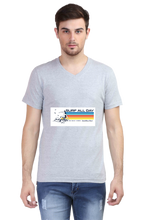 Load image into Gallery viewer, Surf All Day - Men&#39;s V-Neck Half Sleeve T-Shirt
