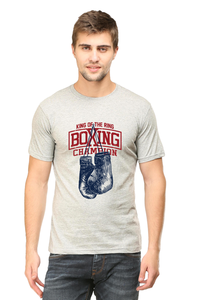 King of the Ring Boxing Champion - Men's Round Neck Half Sleeve T-Shirt