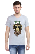 Load image into Gallery viewer, Weed Monkey-Men&#39;s V-Neck Half Sleeve T-Shirt
