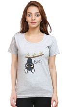 Load image into Gallery viewer, Boo Bat - Women&#39;s Round Neck Half Sleeve T-Shirt

