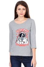 Load image into Gallery viewer, Outer Space Mission -  Women&#39;s Round Neck Full Sleeve T-Shirt

