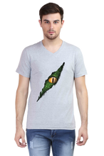 Load image into Gallery viewer, Croc Eye - Men&#39;s V-Neck Half Sleeve T-Shirt
