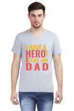 Load image into Gallery viewer, Hero Dad - Men&#39;s V-Neck Half Sleeve T-Shirt
