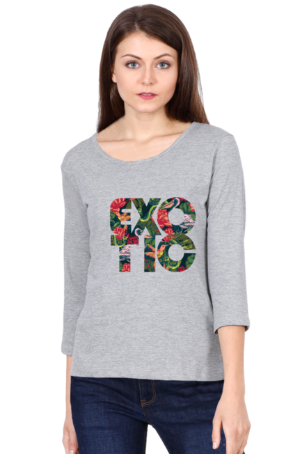 Exotic - Women's Round Neck Full Sleeve T-Shirt