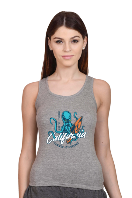 Surfing Octopus - Women's Tank Top