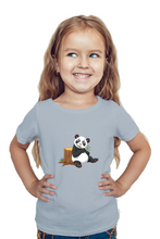 Load image into Gallery viewer, Surprised Panda - Kid's Round Neck Half Sleeve T-Shirt
