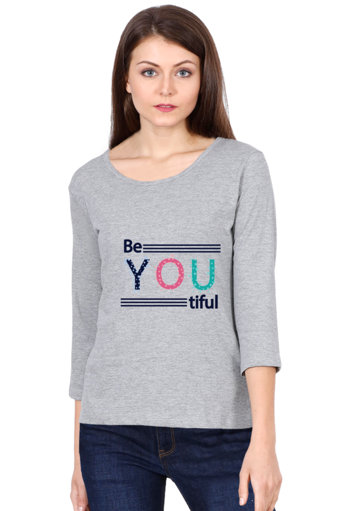 Beyoutiful - Women's Round Neck Full Sleeve T-Shirt