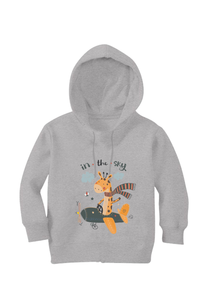 Fighter Jet And Giraffe - Kid's Hooded SweatShirt