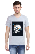 Load image into Gallery viewer, Skull Jupiter - Men&#39;s V-Neck Half Sleeve T-Shirt
