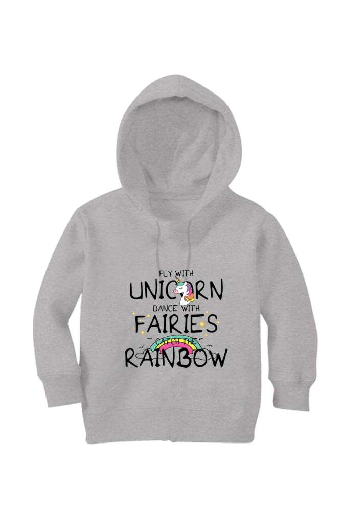 Fly With Unicorn - Kid's Hooded SweatShirt