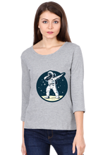 Load image into Gallery viewer, Posing Astronaut - Women&#39;s Round Neck Full Sleeve T-Shirt
