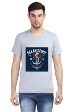 Load image into Gallery viewer, Ocean Spirit - Men&#39;s V-Neck Half Sleeve T-Shirt
