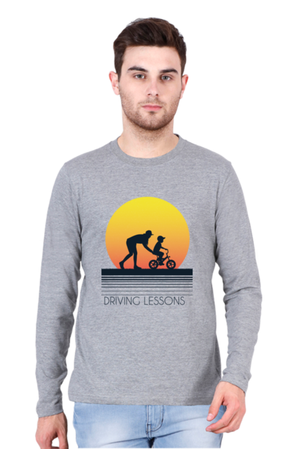 Driving Lessons - Men's Round Neck Full Sleeve T-Shirt