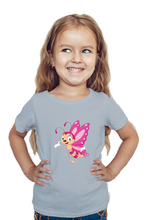 Load image into Gallery viewer, Fluttering Purple Butterfly - Kid&#39;s Round Neck Half Sleeve T-Shirt
