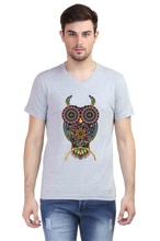 Load image into Gallery viewer, Psychedelic Owl - Men&#39;s V-Neck Half Sleeve T-Shirt
