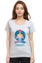 Load image into Gallery viewer, Namaste - Women&#39;s Round Neck Half Sleeve T-Shirt
